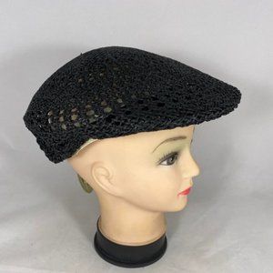 Dorfman Pacific Woven Natural Fibre Cuffley Cap